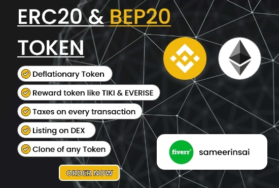 Gig Preview - Create and deploy bep20 token on binance smart chain bsc