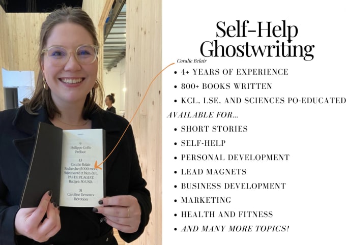 Gig Preview - Ghostwrite your self help book