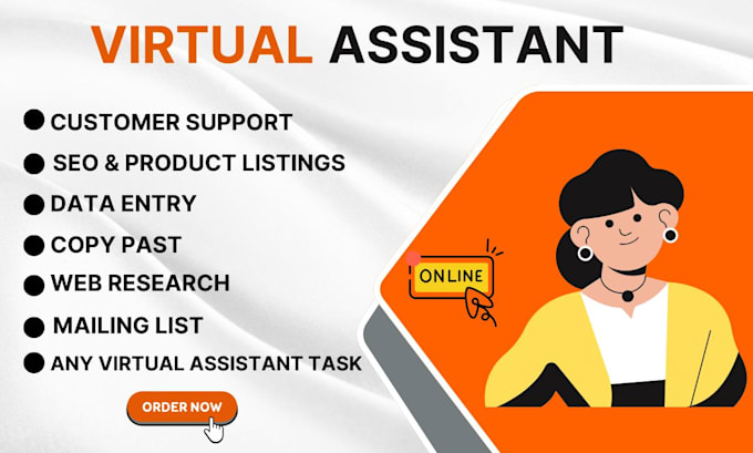 Gig Preview - Your virtual assistant for work, data entry, web research, typing and copy paste