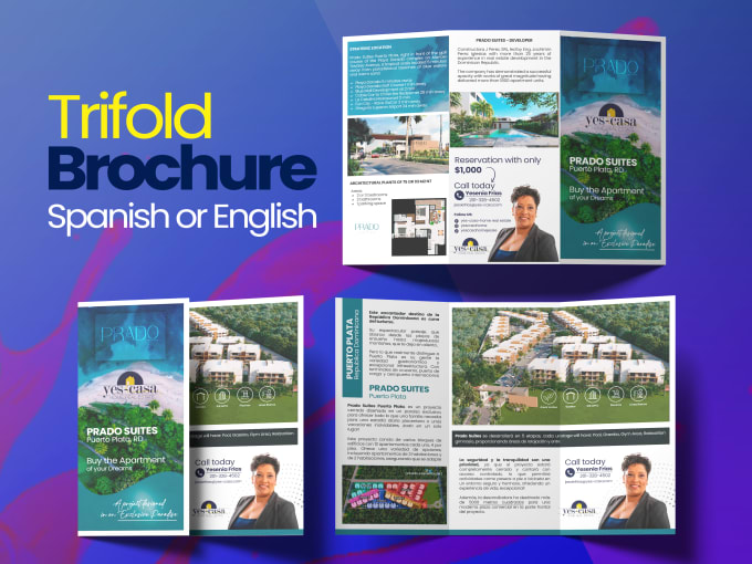 Gig Preview - Design amazing trifold brochure in spanish or english