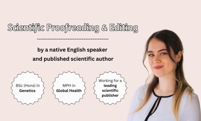 Gig Preview - Professionally proofread and edit your scientific manuscript