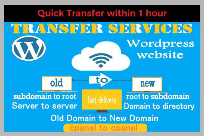 Gig Preview - Do wordpress site to new domain, transfer, migrate, clone, backup