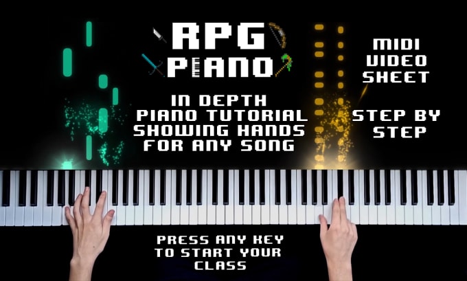 Bestseller - create a full piano videotutorial for any song