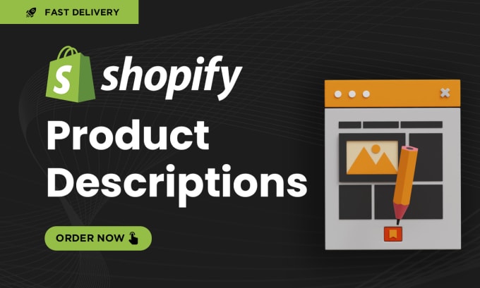 Gig Preview - Write compelling shopify product descriptions, SEO friendly