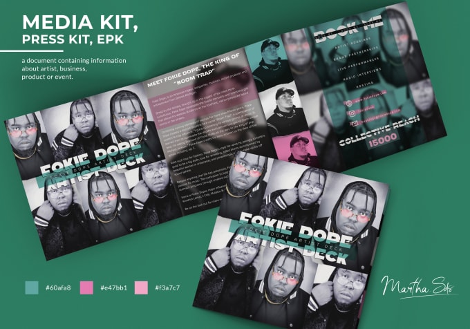 Gig Preview - Design artist media kit, epk, press kit, one sheet