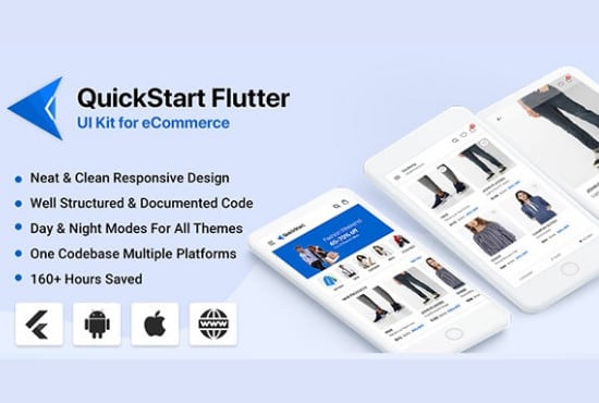 Gig Preview - Flutter UI kit quickstart UI kit for ecommerce