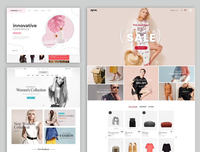 Gig Preview - Develop professional ecommerce online store website webshop