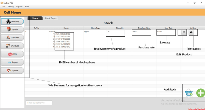 Gig Preview - Provide you a mobile shop pos imei base stock tracking system