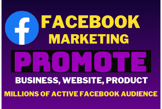 Gig Preview - Do facebook marketing and business promotion in your targeted area