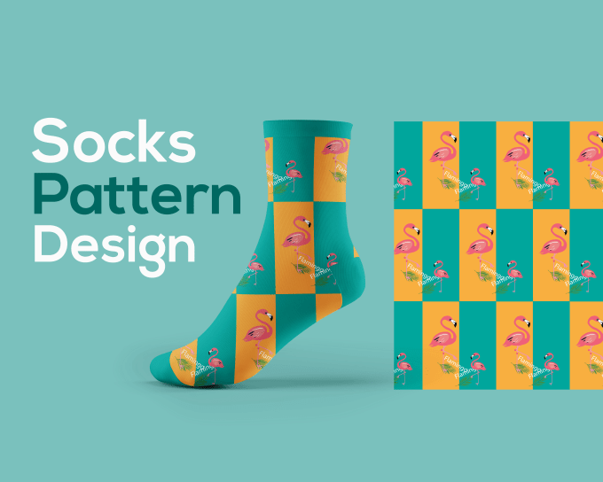 Gig Preview - Unique socks design creative socks pattern for your brand