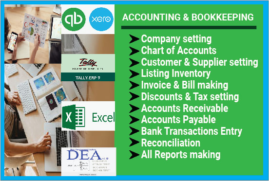 Gig Preview - Do accounting and bookkeeping work in quickbooks online