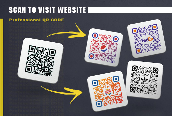 Gig Preview - Create custom qr code with your logo