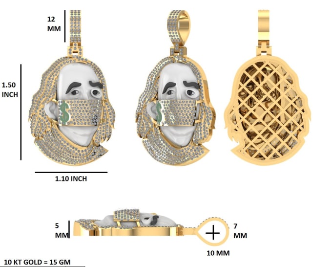 Gig Preview - 3d cad model custom jewelry design or renderings