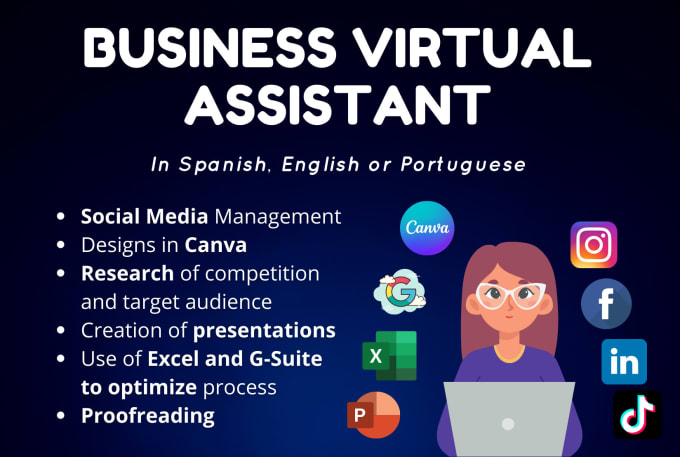 Bestseller - business virtual assistant spanish english portuguese