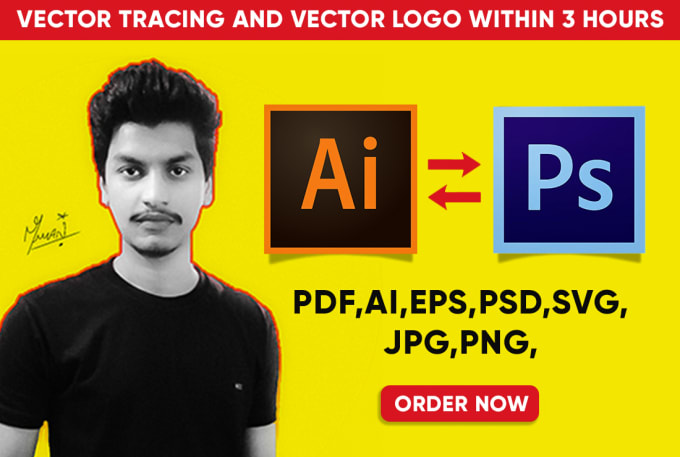 Gig Preview - Do vector tracing and vector logo within 3 hours