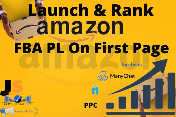 Gig Preview - Launch and rank your amazon product on top page