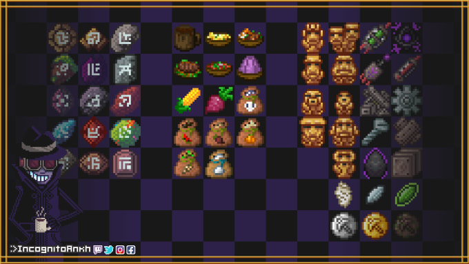 Gig Preview - Draw pixelart icons, items, tiles and misc assets