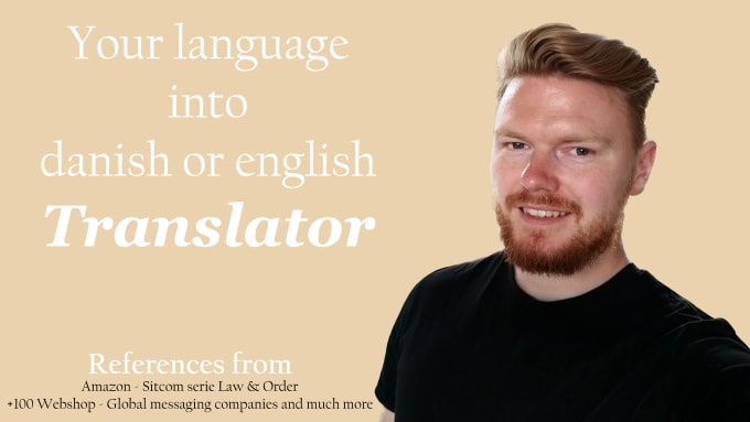 Bestseller - translate your language into danish or english