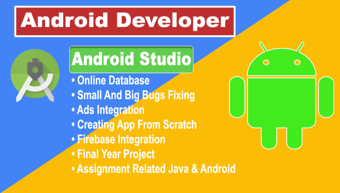 Gig Preview - Fix bug or create your android app in android studio