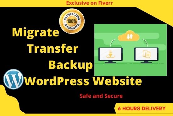 Gig Preview - Migrate wordpress website transfer within 3 hours