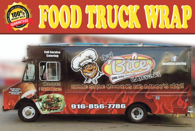 Gig Preview - Design unique fantastic any food wrap, BBQ, truck, car, boat, vehicle designs