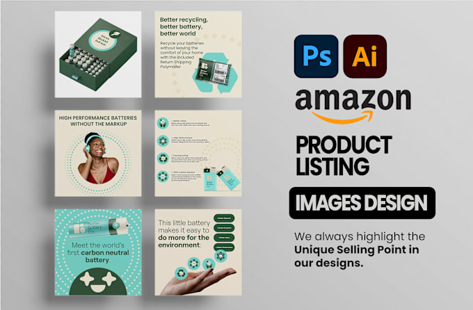 Gig Preview - Design amazon product listing images