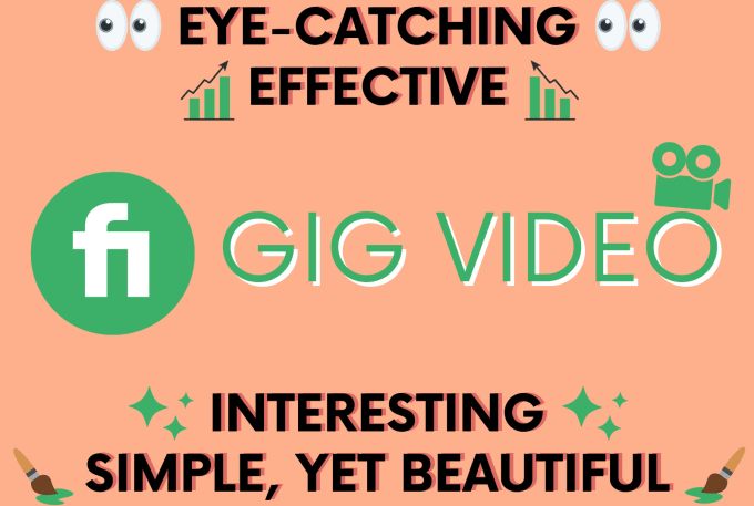 Gig Preview - Create an eye catching video for your fiverr gig