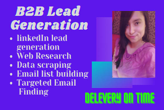 Gig Preview - Do  b2b lead generation and build verified  email list