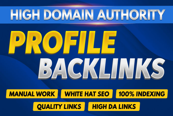 Gig Preview - Make high da profile backlinks