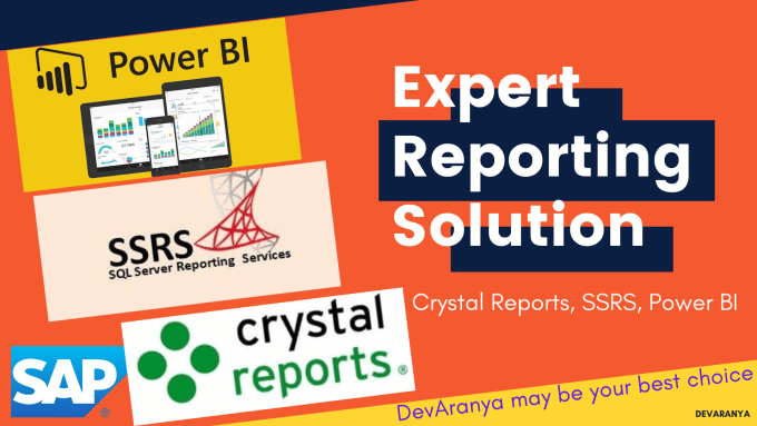 Gig Preview - Do crystal reports, ssrs, power bi dashboard development