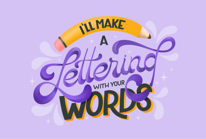 Gig Preview - Make a hand lettering design with your words