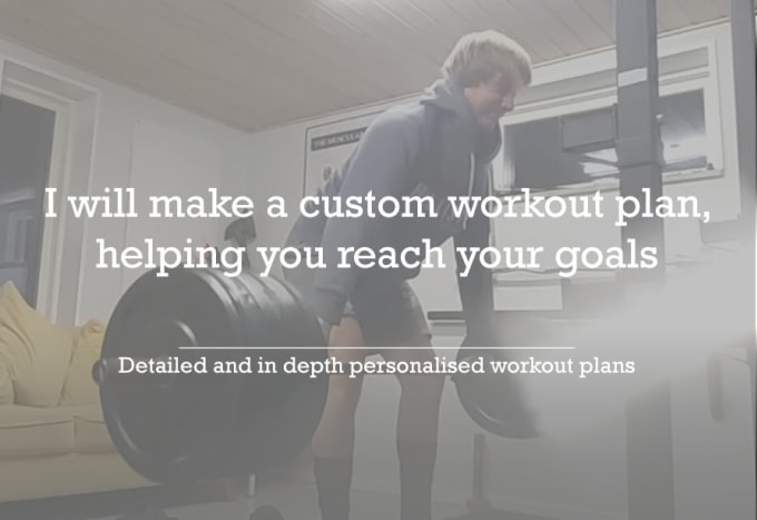 Bestseller - make a custom workout plan, helping you reach your goals