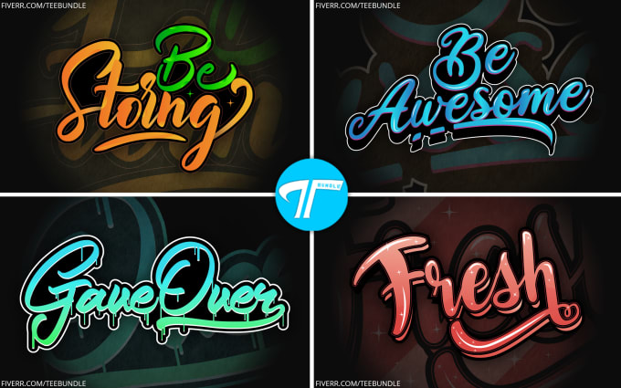 Gig Preview - Design creative typography for your logo, hoodie, tshirt, and more