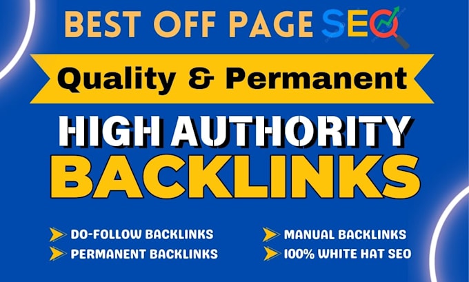 Gig Preview - Do high authority manual link building high da seo  dofollow backlinks service