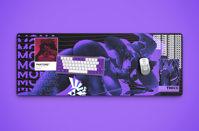 Bestseller - make anime or gamer modern designs for mouse pads