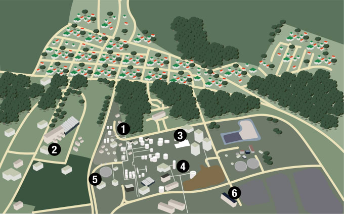 Gig Preview - Draw a flat vector illustration of maps and floorplans