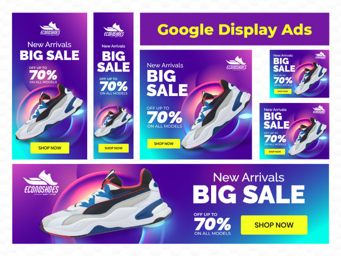 Gig Preview - Design amazing google banner ads or adwords display ads