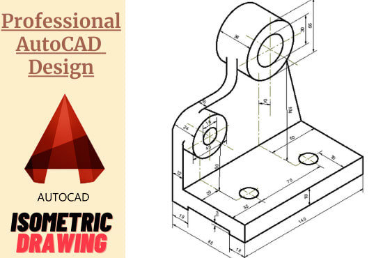 Gig Preview - Create 2d engineering drawing and isometric drawing in autocad