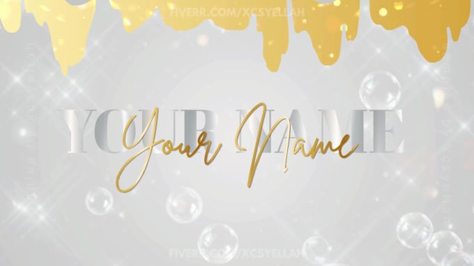 Gig Preview - Create chic handwritten youtube intro or outro