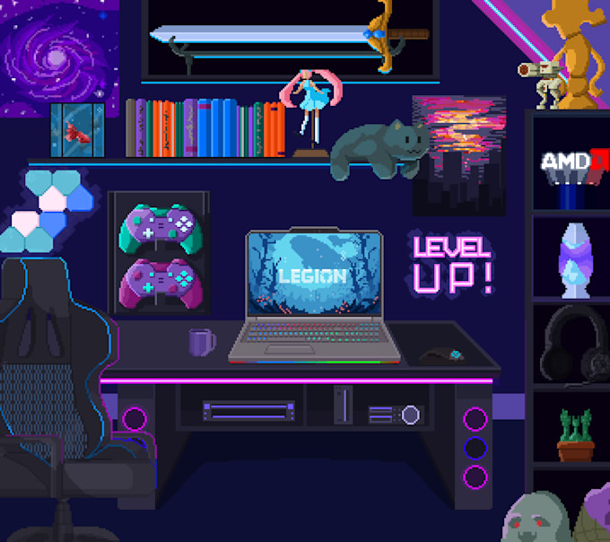 Gig Preview - Make professional pixel art and animation for you