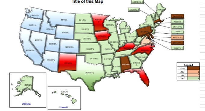 Gig Preview - Provide a template of the US line map in excel