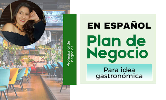 Gig Preview - To create a business plan in spanish for your gastronomic idea