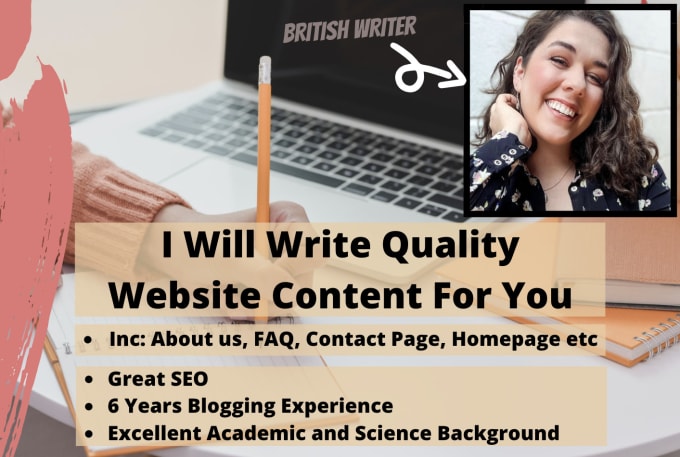 Gig Preview - Professionally write your website content