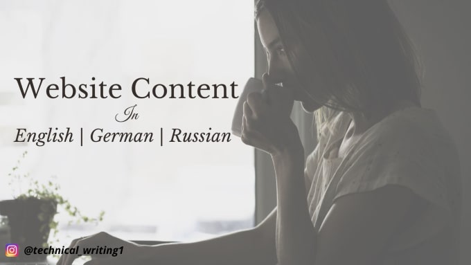 Gig Preview - Be your website content writer in german, russian  english