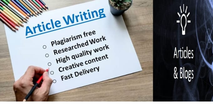 Gig Preview - Do article writing and technical writing for your blogs