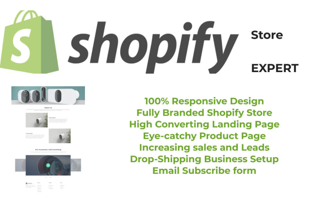 Gig Preview - Professional shopify web design for your online store