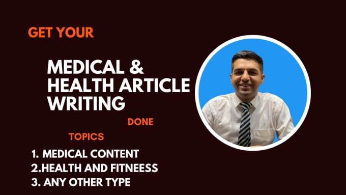 Gig Preview - Write SEO friendly medical and health related articles