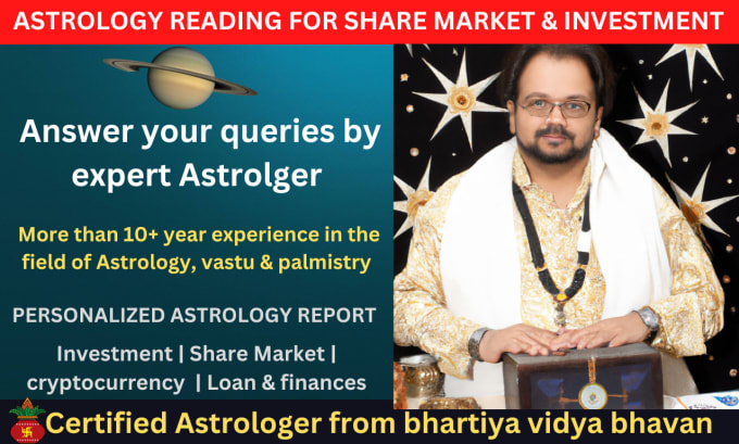 Gig Preview - Do astrology reading for investment share market and predictions