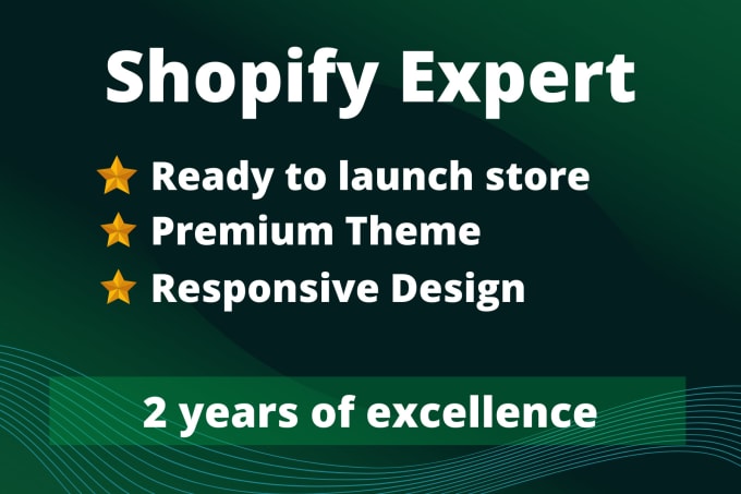 Gig Preview - Design shopify dropshipping store and shopify website shopify store design