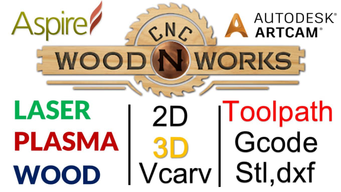 Gig Preview - Do cnc designs 2d 3d in aspire, vcarve pro and artcam